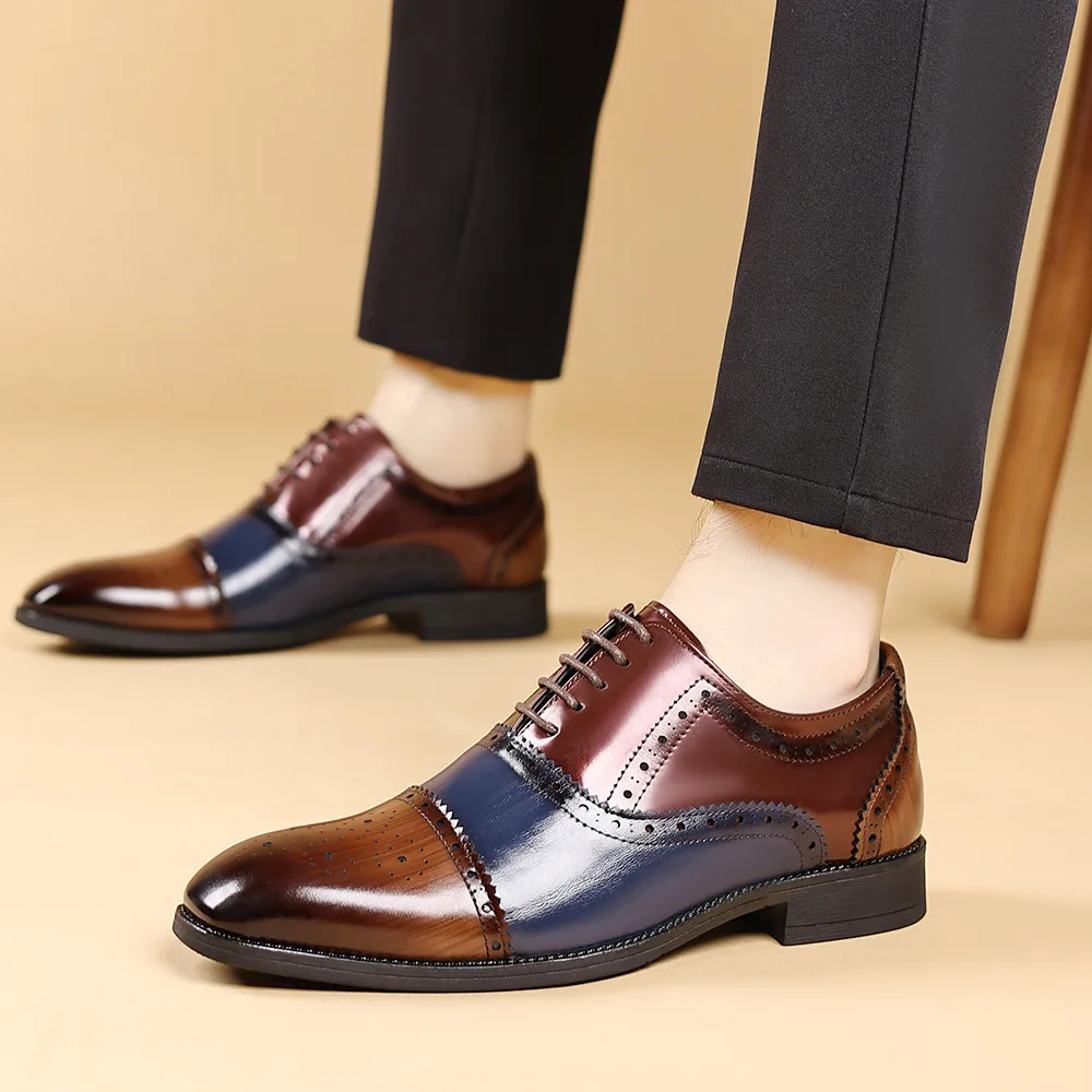 Sports Equipment Brand - Zapatos informales de cuero para hombre,