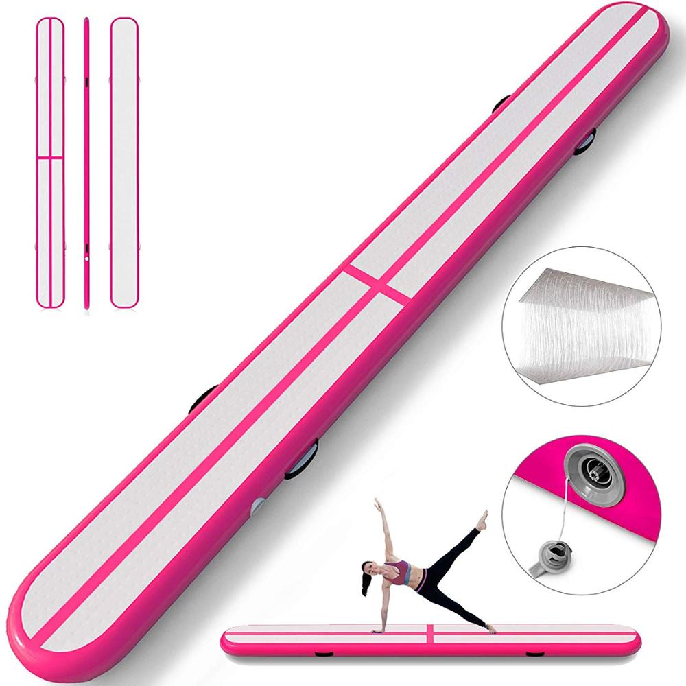 Tumbling Air Track - Estera inflable para gimnasio y ejercicio,