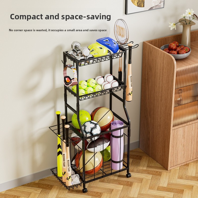 Sports Equipment Trolley - Estante multifuncional para almacenamiento de equipos