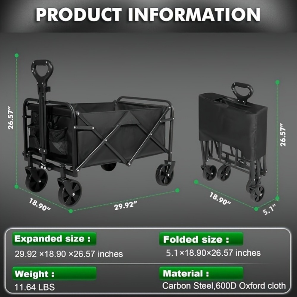 Carro plegable resistente para - Sports Equipment Trolley reseña y precio