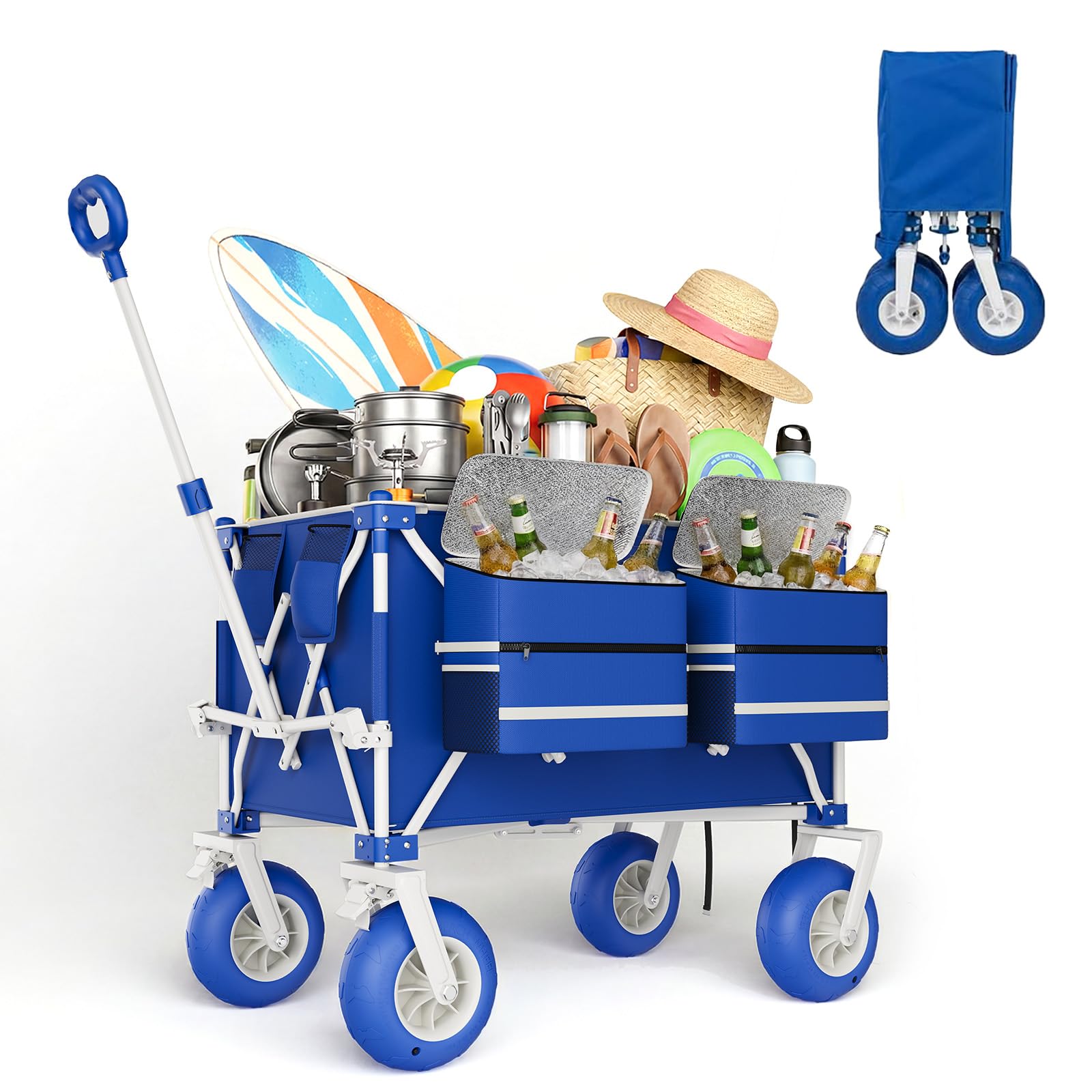 Carrito de playa resistente de - Sports Equipment Trolley reseña y precio