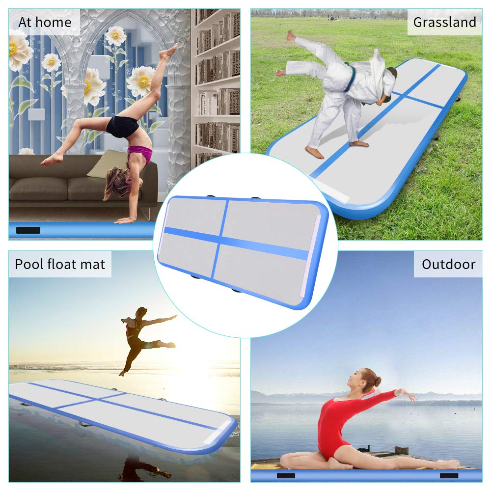 Estera de gimnasio inflable de - Tumbling Air Track reseña y precio