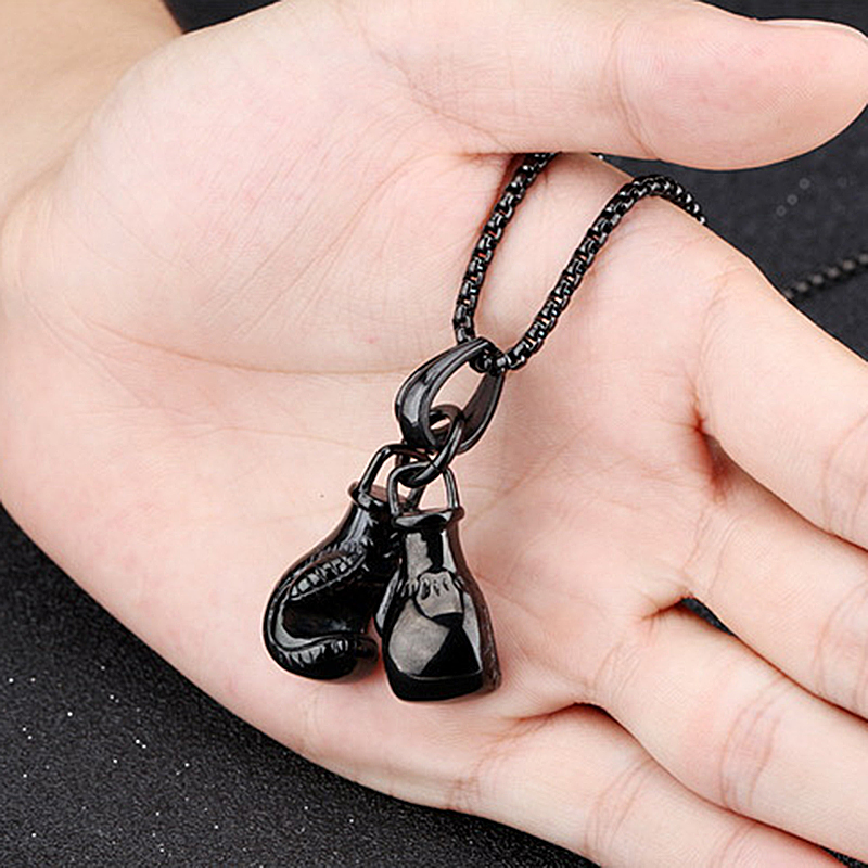 Collar con colgante de guantes - Boxing Glove Set reseña y precio