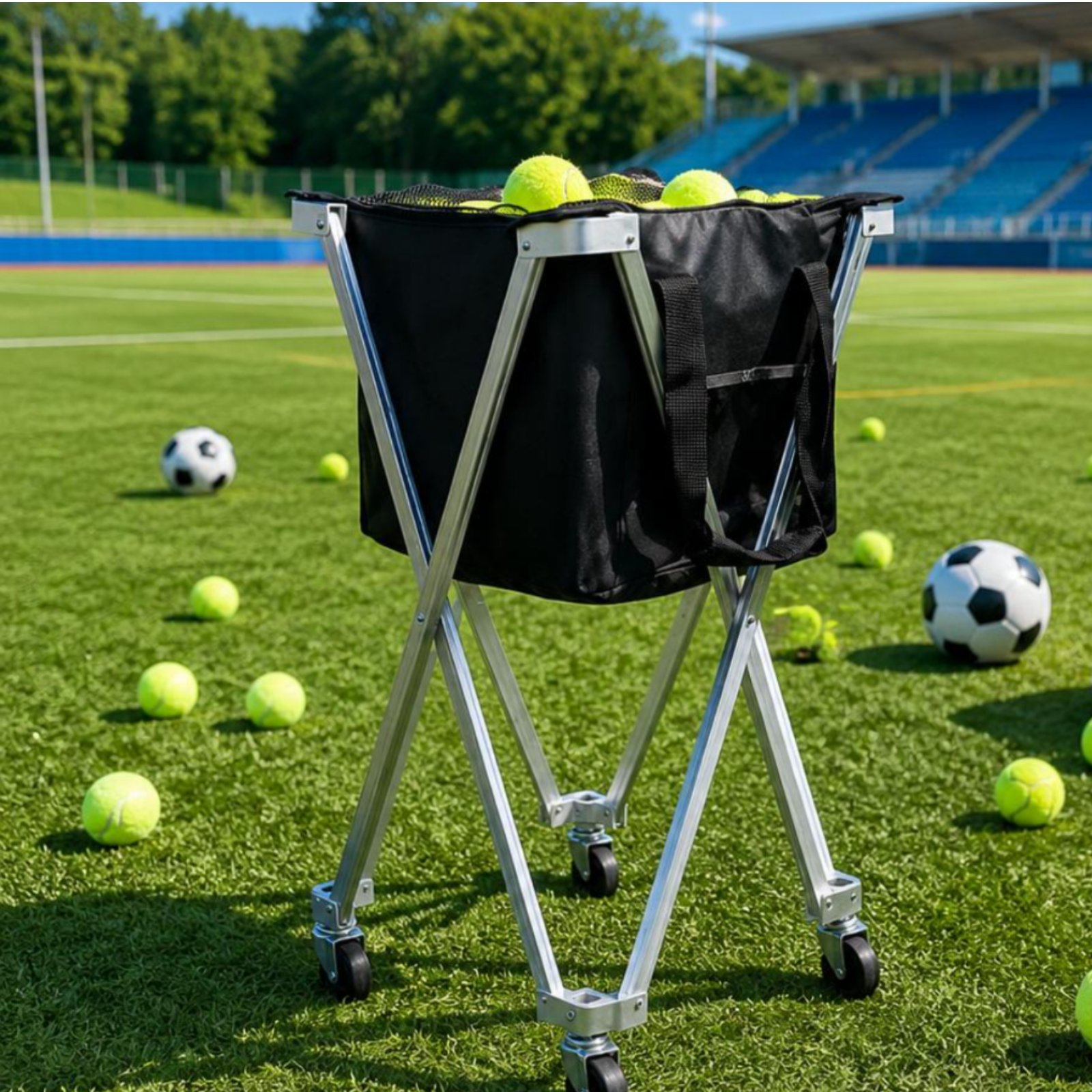 Carrito para Pelotas de Pickle - Sports Equipment For Tennis reseña y precio