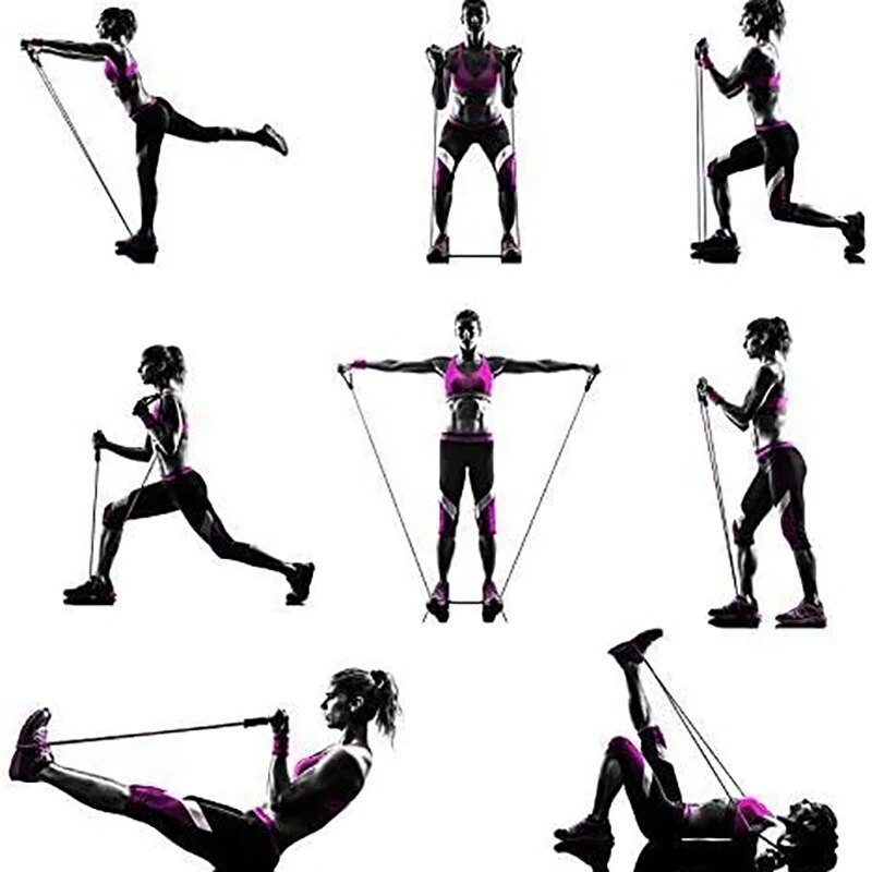 Bandas de resistencia con asas - Sports Equipment At Home reseña y precio