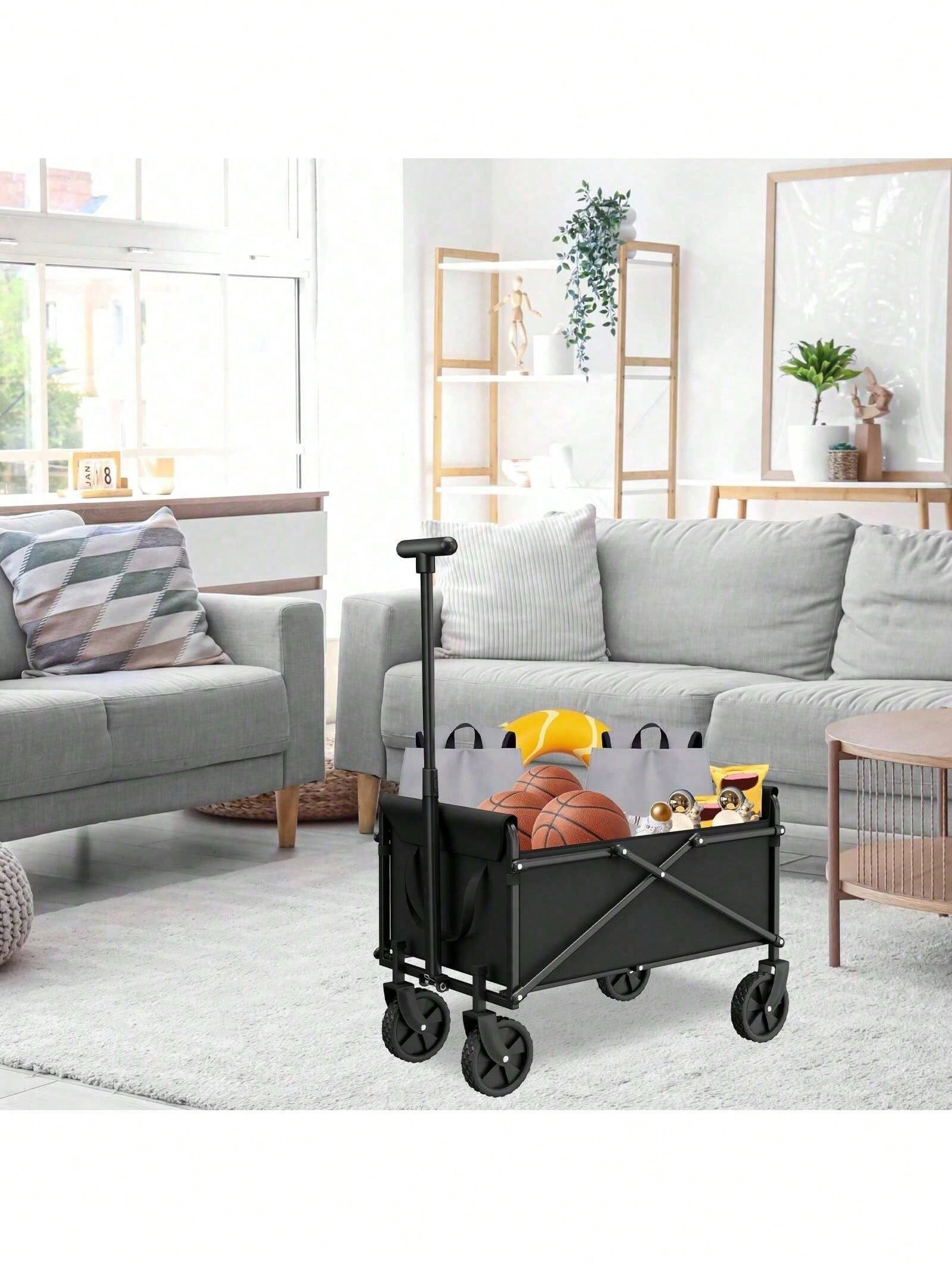 Carrito Plegable Negro Mini co - Sports Equipment Trolley reseña y precio