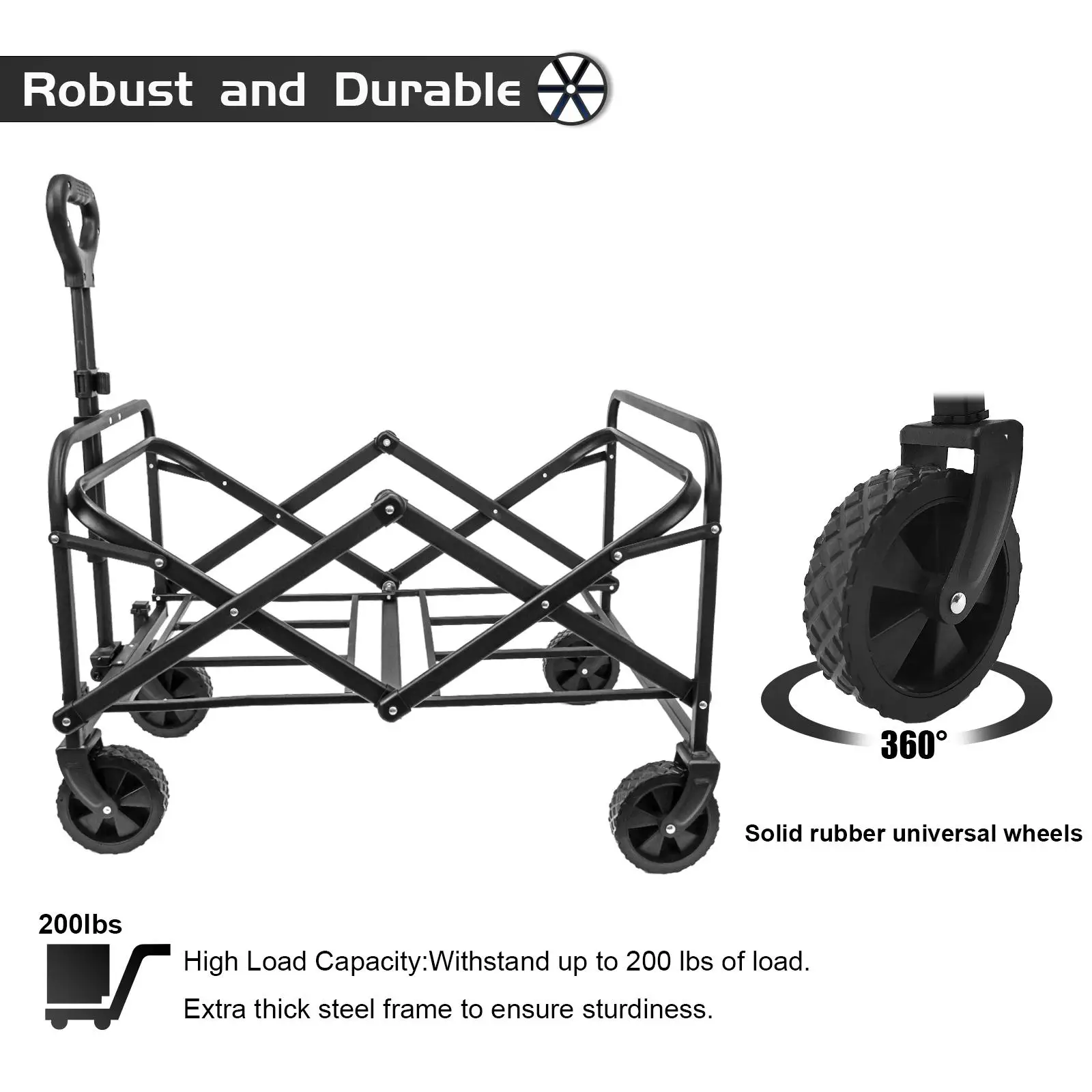 Carrito Plegable Resistente SZ - Sports Equipment Trolley reseña y precio