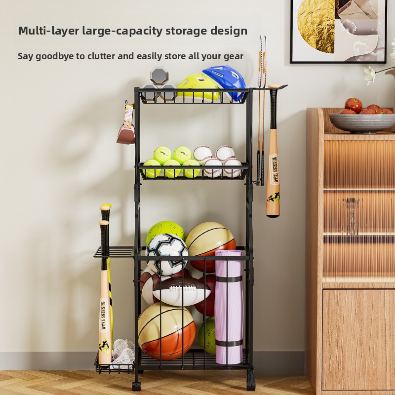 Estante multifuncional para al - Sports Equipment Trolley reseña y precio