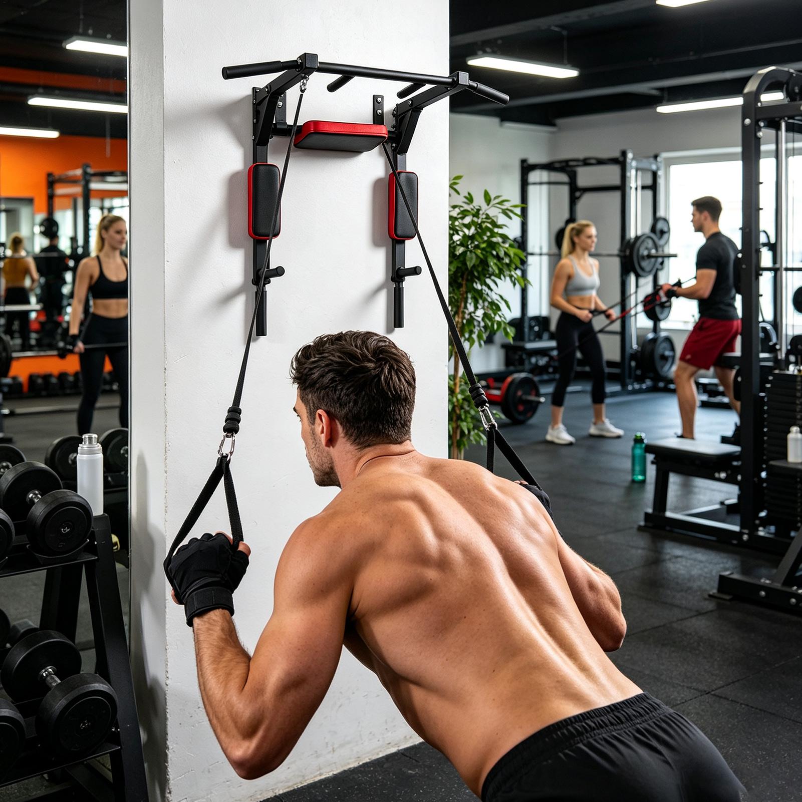 Barra de dominadas montada en  - Sports Equipment Home reseña y precio